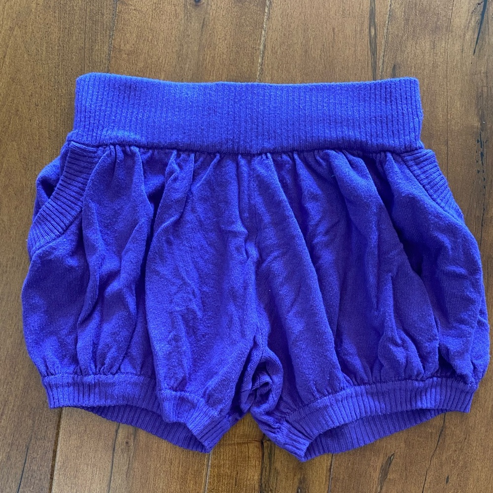 Sugar and Bruno Girls Purple Sweater Shorts